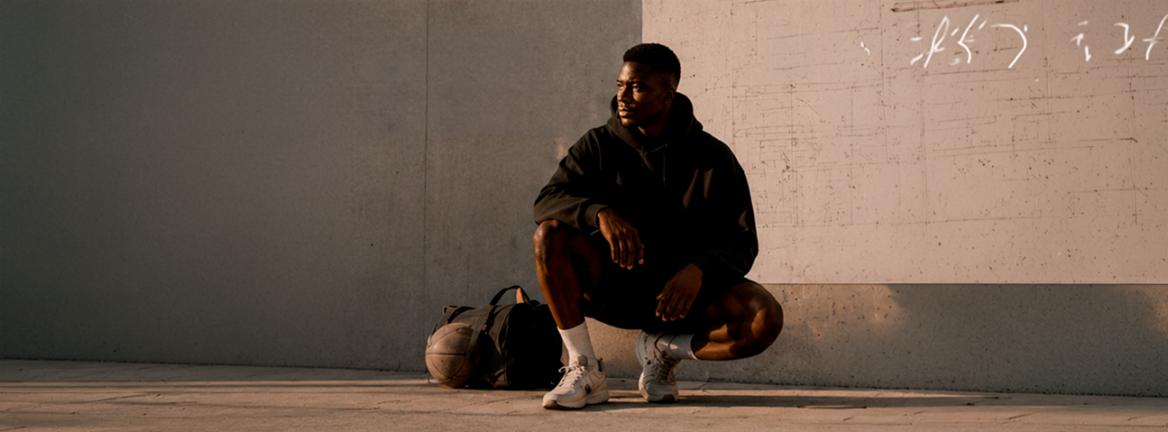 Oversized Manomento hoodie in black